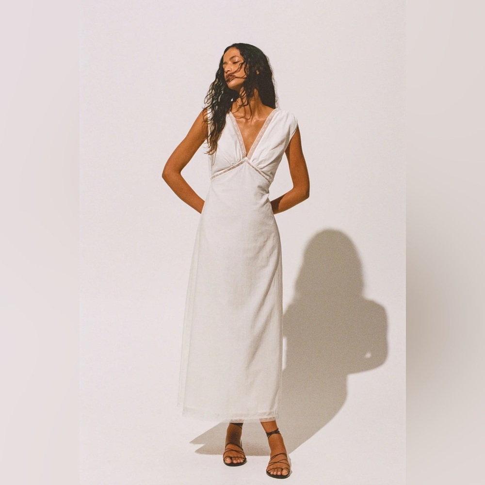 Faithfull Denise Maxi Dress White